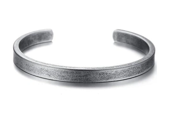 Basit Klasik Vintage Viking Manşet Bilezik Bilezik 56mm Altın - Bej