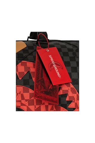 Sprayground Evil Genius Duffle Çanta, Suya Dayanıklı, Suni Deri, Spor Ayakkabı Bölmeli El Çantası --siyah --siyah