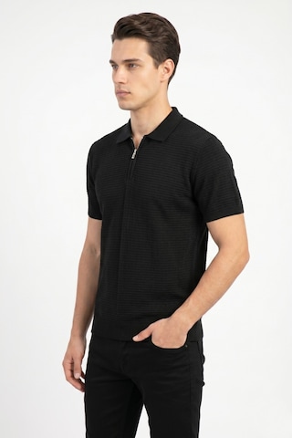 Baglan Erkek Spor Polo Yaka Triko Tişört Bgl-st05371 Siyah