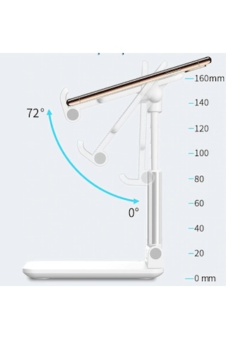 Portatif Masaüstü Telefon Tablet Tutucu Siyah