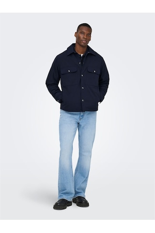 Only & Sons Onsdavıd Lıfe Padded Overshırt Otw Erkek Mavi Ceket - 22036739