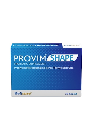 Wellcare Provim Shape Takviye Edici Gıda 30 Kapsül