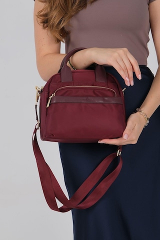 Silver Polo Sp1216 Kadın El Çantası Saten Bordo-bordo