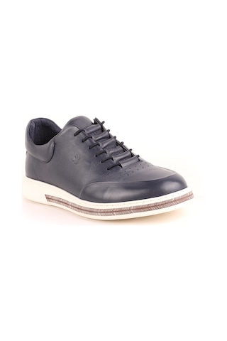 Lbr H1047 Erkek Deri Casual Ayakkabı Lacivert Lacivert