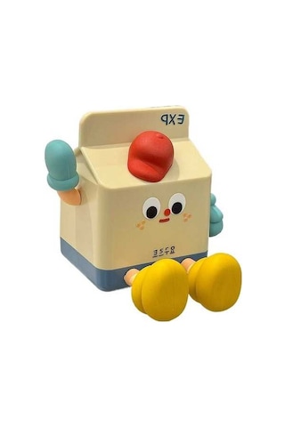 Opulentliving Süt Kutusu Gece Lambası Yatak Odası Uyku Sevimli Uyku Çok Renk Cam Abajur Pil Li Çok Renkli