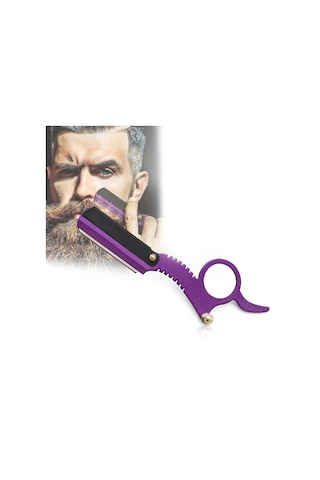 Sones Paslanmaz Çelik Vintage Tıraş Bıçağı Başparmak Tıraş Bıçağı Mor