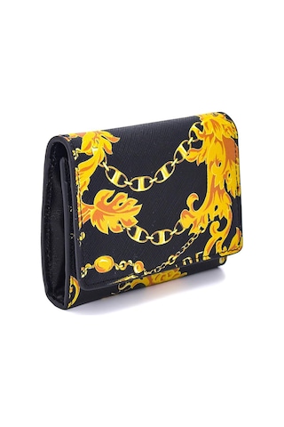 Versace Jeans Couture 75Ya5Pb7 Erkek Cüzdan Black-Gold Siyah - Altın