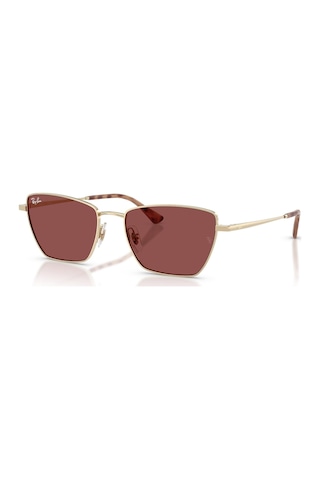 Ray-ban Rb 3783 921375 53 Unisex Geometrik Gold Metal Güneş Gözlüğü Altın