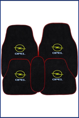 Opel Vectra A Kasa Uyumlu Nakışlı Oto Halı Paspas & Torpido Kaplama Koruma Halısı 5 Parça Set