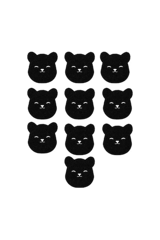 Qingmipy 10 Adet Evcil Hayvan Tüy Filtre Sponsu, Çamaşır Temizleme Tüy Alma Tabletleri Siyah