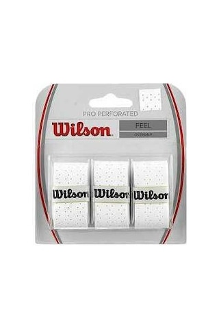 Wilson Pro Perforated Overgrip Tesi Raketi Gribi Wrz4005 White