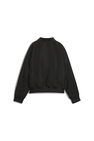 Puma T7 Satin Bomber Jacket Kadın Yetişkin Ceket Siyah