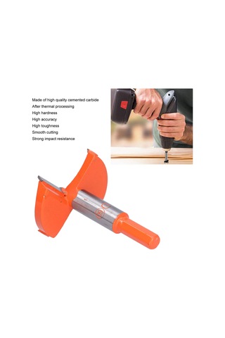 Symbee Karbür Madenli Ahşap Delici, Forstner Matkap Ucu, 60mm, Hızlı Talaş Atma, Yüksek Sertlik, Ahşap Tahta Delme İçin