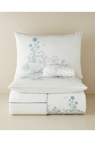 English Home Jouyline Pamuk Çift Kişilik Nevresim Takımı 200x220 Cm Yeşil