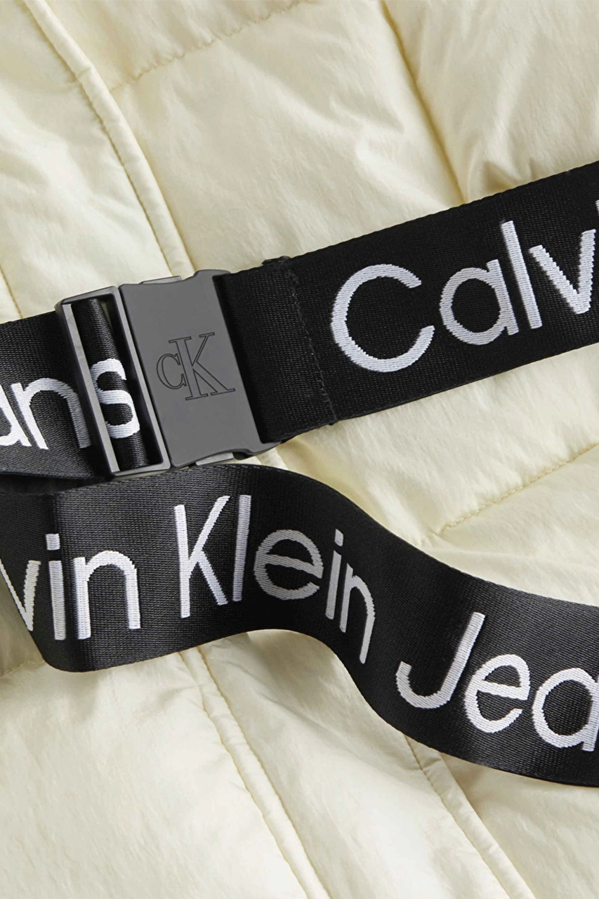 Calvin Klein Kadın Şişme Mont Beyaz