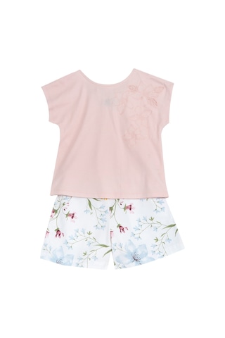 Chicco Kız Bebek Tişört Ve Baskılı Şort Takım 09101588000000 000011 Pembe