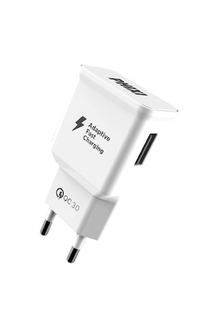 Phixi QCH202 Basic 12V / 3A Qualcomm 3.0 Hızlı Şarj Adaptörü Beyaz