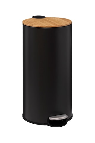 5five Çöp Kovaları Simply Smart Bambou 30 Lt Metal Siyah