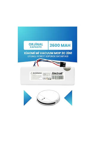 Xiaomi Mi Vacuum Mop 2c 2in1 Batarya Kutulu Stytj01zhm 2600mah
