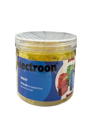 Electroon Sarı Cat6 Ezrj45 Açık Uçlu Soket 8p/8c - 100adet