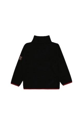 Civil Boys Fermuarlı Armalı Polar 6-9 Yaş Sweatshirt - Siyah