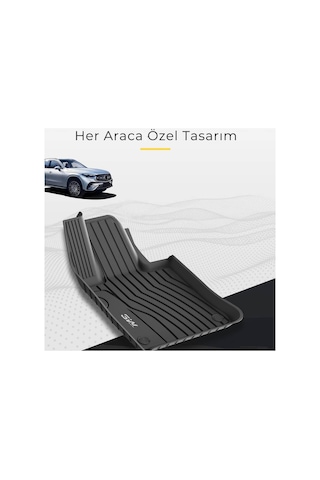 Mercedes Gle W166 2016-2019 Araca Özel Tpe Paspas Seti