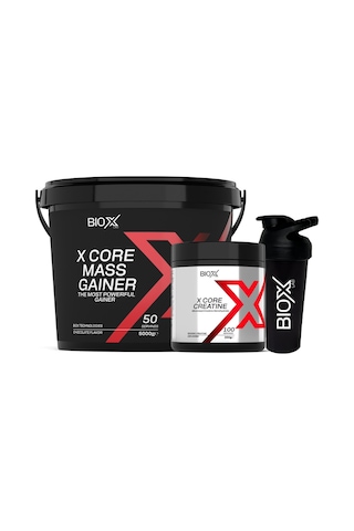 Mass Gainer Çikolata 5 Kg 50 Servis + Kreatin 300 Gr 100 Servis + Shaker Çikolata