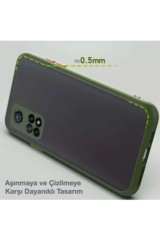 Xiaomi Mi 10t - Mi 10t Pro Kamera Korumalı Premium Silikon Kılıf- 5775 Yeşil