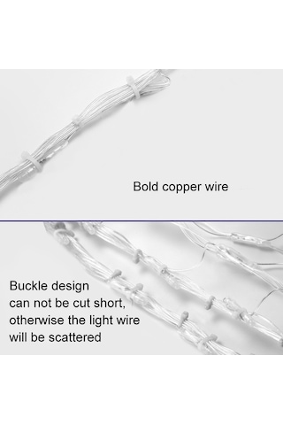 Sones Tavuskuşu Işıkları Led Balık Ağı Işıkları Açık Hava Su Geçirmez Işık Dizisi Tatil Dekorasyon Işıkları, Ab Fişi Renkli Işık Diğer