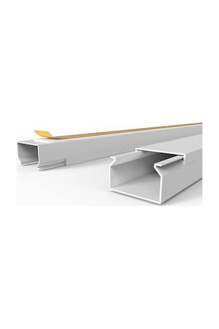 1m Kendinden Yapışkanlı 25x16mm Kablo Kanalı Kolay Montaj Temiz Görünüm Pvc Kablo Gizleyici
