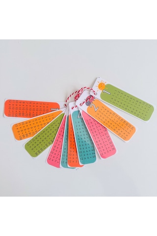 Çarpım Tablosu Çalışma Kartları 4x13 Cm