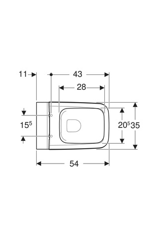 Geberit İcon Square Rimfree Asma Klozet Ve Kapak Seti