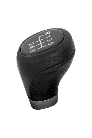 Samdoo Bmw E34 E36 E38 E39 E46 E53 E60 E61 E63 E64 E83 E90 E91 E92 E93 İçin 6 Vitesli Deri Kılıflı Vites Topuzu - Kolay Montaj, Dayanıklı Ve Konforlu. Siyah