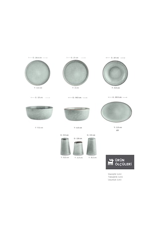 Karaca Earth Collection Skal 55 Parça 12 Kişilik Yemek Takımı