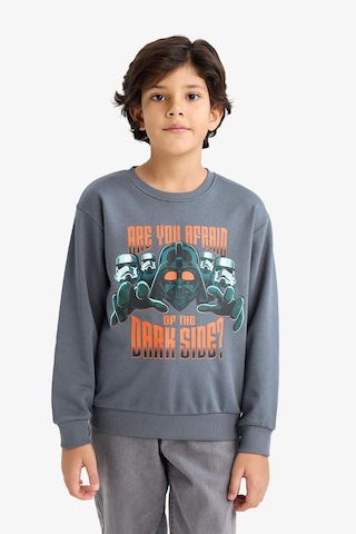 Defacto Erkek Çocuk Star Wars Bisiklet Yaka Sweatshirt G6916a825cwar141 Antrasit-ar141