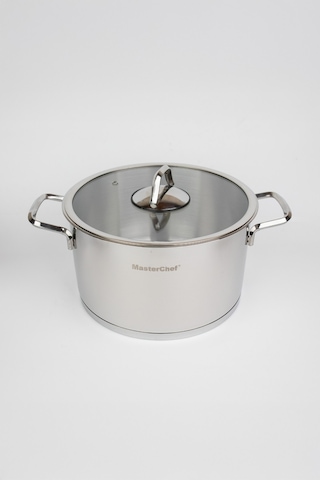 Masterchef 8 Parça Silver Çelik Tencere Seti Lux Flanşlı Sap Çelik