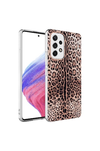 Samsung Uyumlu Galaxy A13 4g Kılıf Zore Bella Kapak Leopar
