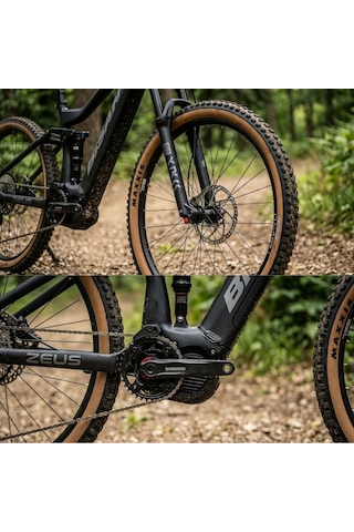 Bisan Zeus Xt - 29 Jant 17'' M Kadro 43cm Elektrikli Dağ Bisikleti - Siyah Gri Çok Renkli