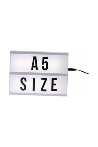 A5 Işıklı Lightbox Harfli Mesaj Panosu, Led Aydınlatmalı Harfli Işıklı Pano 10