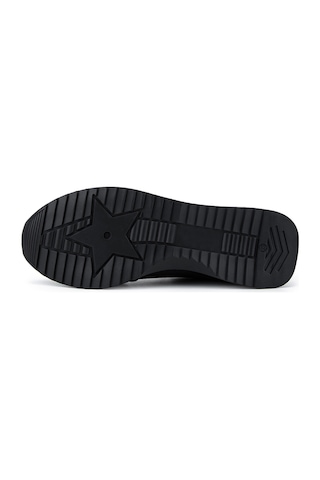Tamer Tanca Kadın Hakiki Deri Siyah Floter Sneakers & Spor Ayakkabı 937 9860 Bn Ayk Y26 Sıyah Fltr