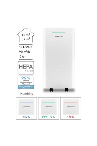 Trotec Ttk 27 Hepa Nem Alma Ve Hava Temizleme Cihazı