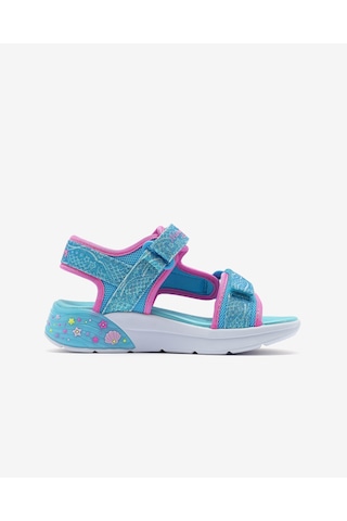 Skechers Mermaıd Dreams Sandal Büyük Kız Çocuk Mavi Işıklı Sandalet 303108l Blmt