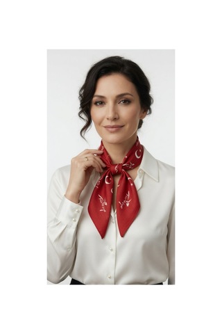 Mollycrush Unisex Kırmızı Türkiye Logolu Ay Yıldızlı Bandana Günlük Saç Aksesuarı, Boyunluk Ve Etkinlik Fuları Türkiye Logolu Ay Yıldızlı