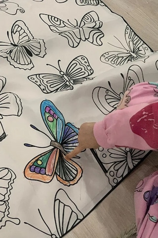Kelebek Yıkanabilir Boyama Örtüsü 30 40