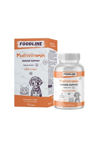 Multivitamin 75 Tablet, Kedi Ve Köpekler İçin Bağışıklık Tamamlayıcı