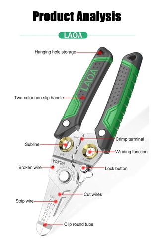 Cbtx 7 Fonkiyonlu Elektrikçi Tel Kesici Sıyırıcı Pense