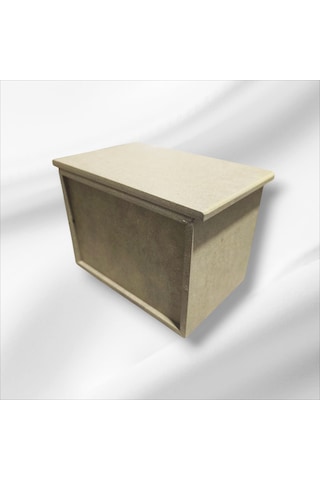 Ahşap Boyanabilir 3 Çekmeceli Takı-aksesuar Organizer Kutu