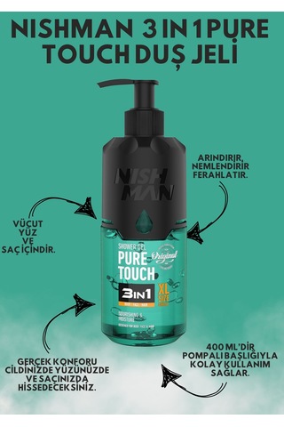 Nıshman 3ın1 Pure Touch Duş Jeli 480 Ml