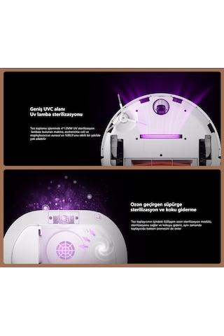 Lydsto S1 Max Akıllı Robot Süpürge Beyaz