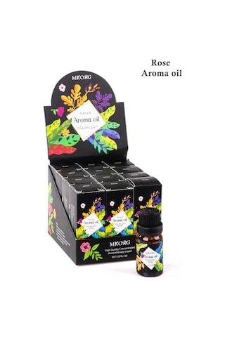 3 Lü Esansiyel Uçucu Yağ 3x10ml Rose Gül Kokulu Buhurdanlık Yağı Set, Difüzör, Banyo Ve Oda Kokusu Abundance Prosperity